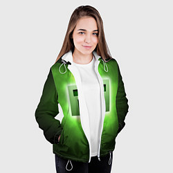 Куртка с капюшоном женская MINECRAFT, цвет: 3D-белый — фото 2