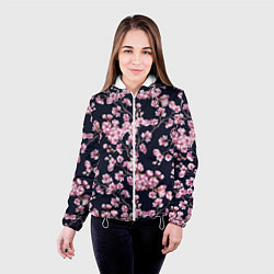 Куртка с капюшоном женская Сакура, цвет: 3D-белый — фото 2