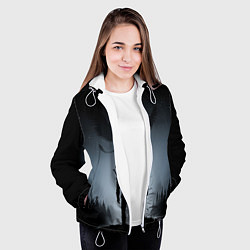 Куртка с капюшоном женская ВЕДЬМАК, цвет: 3D-белый — фото 2