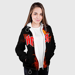 Куртка с капюшоном женская Ария, цвет: 3D-белый — фото 2