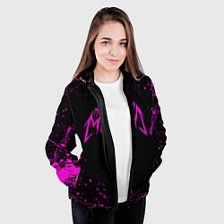 Куртка с капюшоном женская ПОШЛАЯ МОЛЛИ, цвет: 3D-черный — фото 2