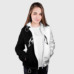 Куртка с капюшоном женская ПОШЛАЯ МОЛЛИ, цвет: 3D-белый — фото 2