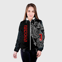 Куртка с капюшоном женская Россия, цвет: 3D-белый — фото 2