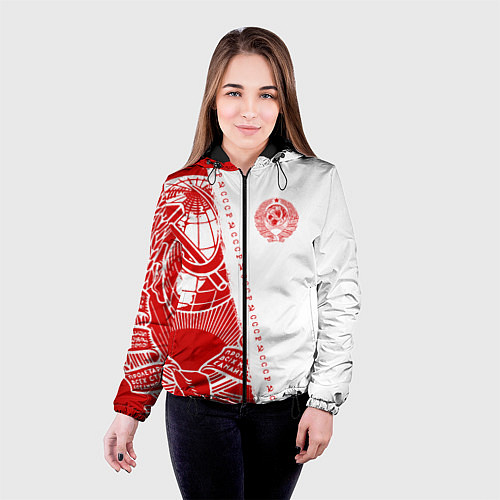 Женская куртка СССР / 3D-Черный – фото 4