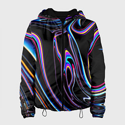 Куртка с капюшоном женская Отражение, цвет: 3D-черный