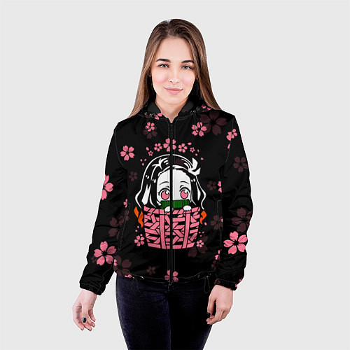 Женская куртка KIMETSU NO YAIBA / 3D-Черный – фото 4