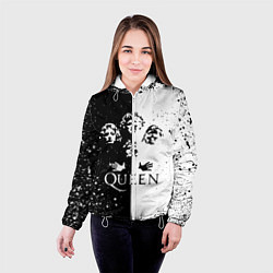 Куртка с капюшоном женская QUEEN, цвет: 3D-белый — фото 2