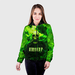Куртка с капюшоном женская Сталкер, цвет: 3D-черный — фото 2