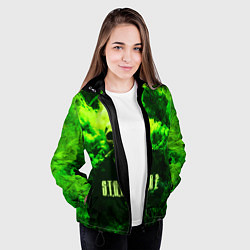 Куртка с капюшоном женская Сталкер, цвет: 3D-черный — фото 2