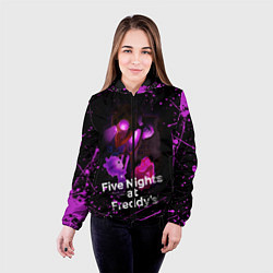 Куртка с капюшоном женская FIVE NIGHTS AT FREDDYS, цвет: 3D-черный — фото 2