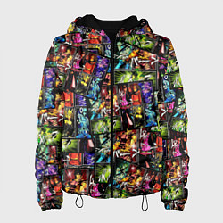 Куртка с капюшоном женская JoJo Bizarre Adventure, цвет: 3D-черный