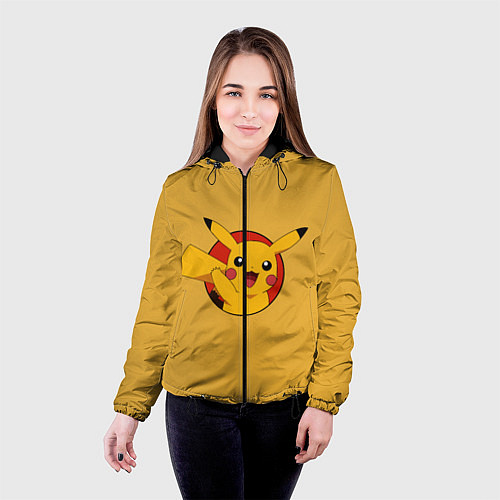 Женская куртка Pikachu / 3D-Черный – фото 4