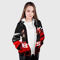 Куртка с капюшоном женская BTS, цвет: 3D-белый — фото 2