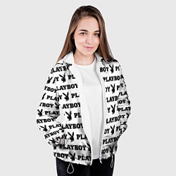 Куртка с капюшоном женская PLAYBOY, цвет: 3D-белый — фото 2