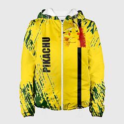 Куртка с капюшоном женская Pikachu, цвет: 3D-белый