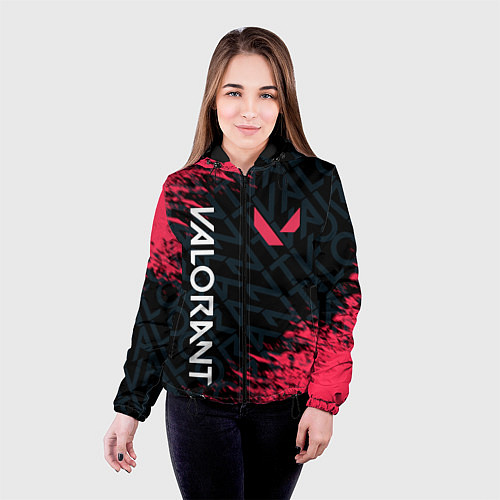 Женская куртка VALORANT / 3D-Черный – фото 4