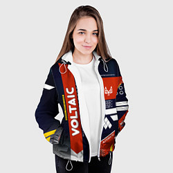 Куртка с капюшоном женская Кровавый спорт, цвет: 3D-белый — фото 2