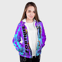Куртка с капюшоном женская Fortnite, цвет: 3D-белый — фото 2