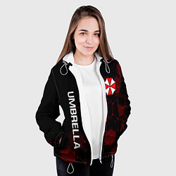 Куртка с капюшоном женская UMBRELLA CORP, цвет: 3D-белый — фото 2