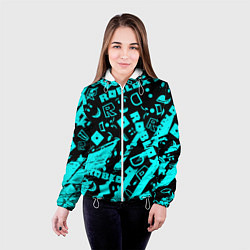 Куртка с капюшоном женская Roblox, цвет: 3D-белый — фото 2