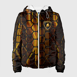 Куртка с капюшоном женская Lamborghini, цвет: 3D-белый