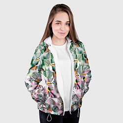 Куртка с капюшоном женская Туканы, цвет: 3D-белый — фото 2