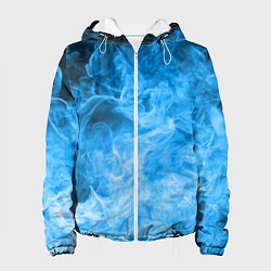 Куртка с капюшоном женская ОГОНЬ BLUE, цвет: 3D-белый