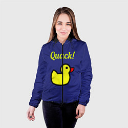 Куртка с капюшоном женская Уточка, цвет: 3D-черный — фото 2