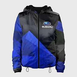 Куртка с капюшоном женская SUBARU, цвет: 3D-черный