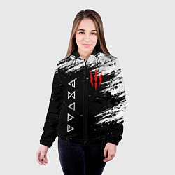 Куртка с капюшоном женская ВЕДЬМАК, цвет: 3D-черный — фото 2