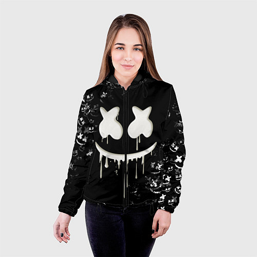 Женская куртка Marshmello / 3D-Черный – фото 4
