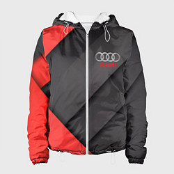 Куртка с капюшоном женская AUDI, цвет: 3D-белый