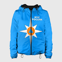 Куртка с капюшоном женская МЧС России, цвет: 3D-черный