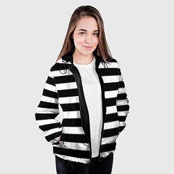 Куртка с капюшоном женская Моряк, цвет: 3D-черный — фото 2