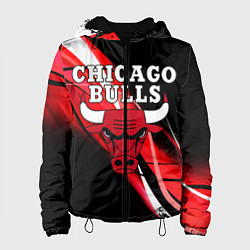 Куртка с капюшоном женская CHICAGO BULLS, цвет: 3D-черный