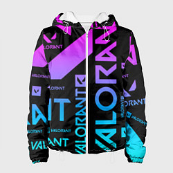 Куртка с капюшоном женская Valorant, цвет: 3D-белый