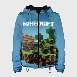 Куртка с капюшоном женская Minecraft, цвет: 3D-черный
