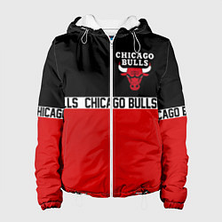 Куртка с капюшоном женская CHICAGO BULLS, цвет: 3D-белый