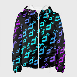 Куртка с капюшоном женская JOJOS BIZARRE ADVENTURE, цвет: 3D-белый