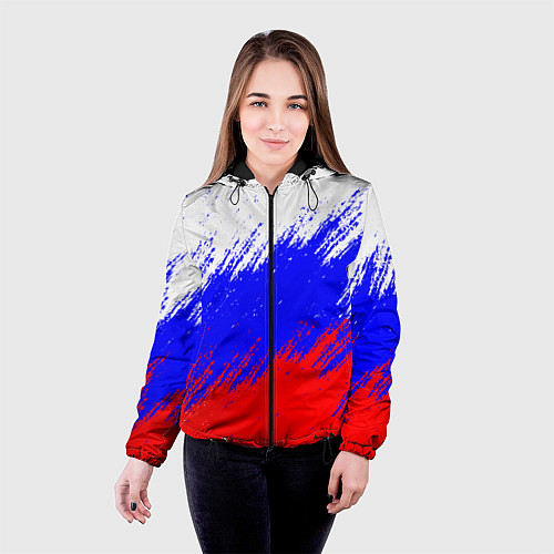 Женская куртка Россия / 3D-Черный – фото 4