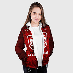 Куртка с капюшоном женская DODGE, цвет: 3D-белый — фото 2