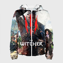 Куртка с капюшоном женская The Witcher, цвет: 3D-белый