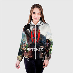 Куртка с капюшоном женская The Witcher, цвет: 3D-белый — фото 2