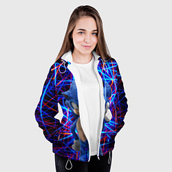 Куртка с капюшоном женская Sonic, цвет: 3D-белый — фото 2