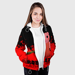 Куртка с капюшоном женская Roblox Piggy, цвет: 3D-белый — фото 2