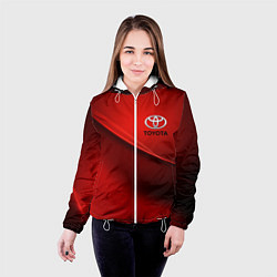 Куртка с капюшоном женская TOYOTA, цвет: 3D-белый — фото 2