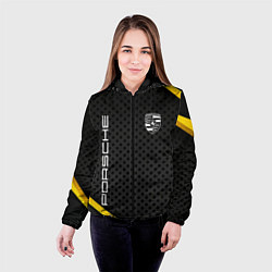 Куртка с капюшоном женская PORSCHE, цвет: 3D-черный — фото 2