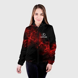 Куртка с капюшоном женская LEXUS, цвет: 3D-черный — фото 2