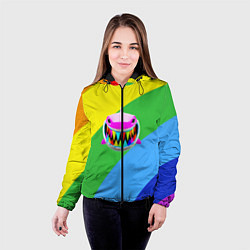 Куртка с капюшоном женская 6ix9ine, цвет: 3D-черный — фото 2