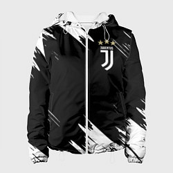 Куртка с капюшоном женская JUVENTUS, цвет: 3D-белый